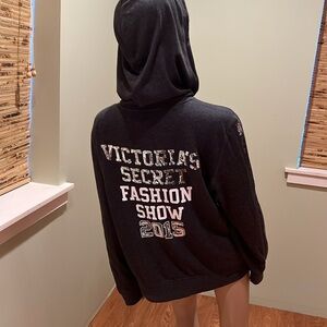 Victoria's Secret 2015 Fashion Show Sequin Hoodie With NYC In Sequins On Hood L
